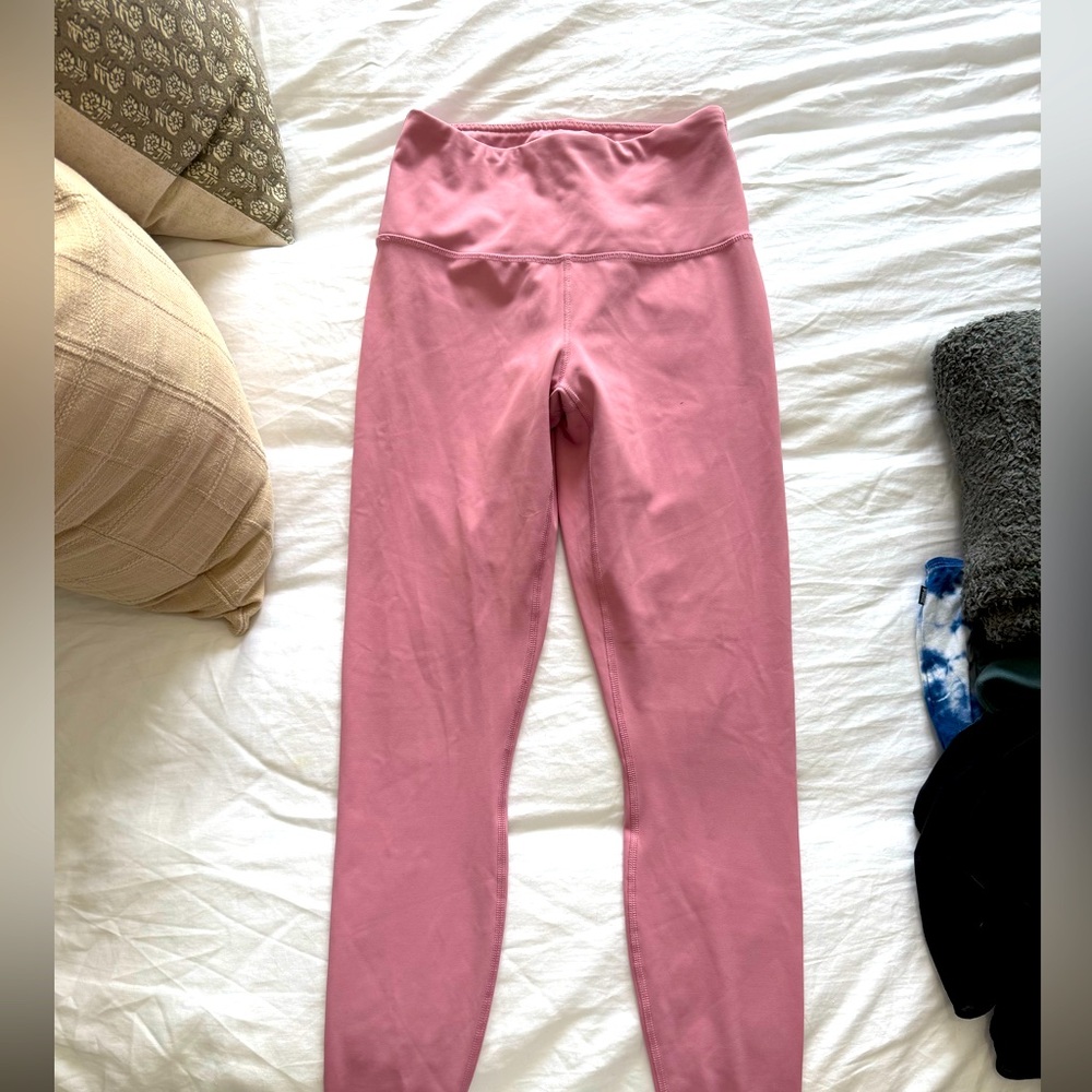 90 Degree By Reflex Pink High-Waisted Leggings